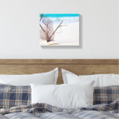 Foto van Zeeschelpen op een zandstrand Canvas Afdruk (Insitu (Slaapkamer))