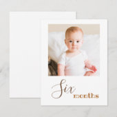 Foto van zes maanden, eerste geboortedag, banner K (Voorkant / Achterkant)