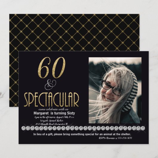 Foto van zestig en spectaculaire Gold Silver Diamo Kaart (Voorkant / Achterkant)