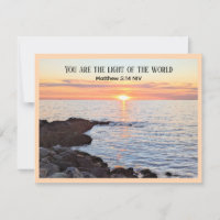 Foto van Zon en Ocean Bijbel Verse Aanmoediging