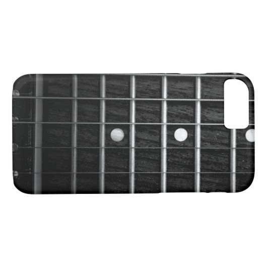 Foto van zwart-wit gitaarbord Case-Mate iPhone case (Achterkant (Horizontaal))