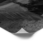 Foto van zwart-wit  slaapkamer poster (Hoek)