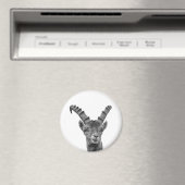 Foto van zwarte en witte capricorn magneet (Insitu (Vaatwasser))