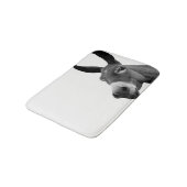 Foto van zwarte en witte ezels badmat (Gekanteld)