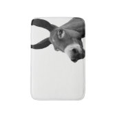 Foto van zwarte en witte ezels badmat (Voorkant Verticaal)