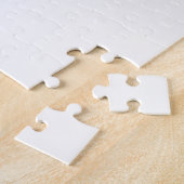 Foto van zwarte en witte Giraffe Legpuzzel (Zijkant)