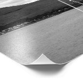 Foto van zwarte en witte tas foto afdruk (Hoek)