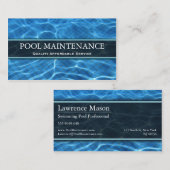 Foto van zwembad - Visitekaartje (Voorkant / Achterkant)