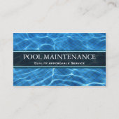Foto van zwembad - Visitekaartje (Voorkant)