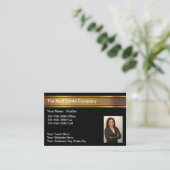 Foto Vastgoed Visitekaartjes voor een makelaar (Staand voorkant)