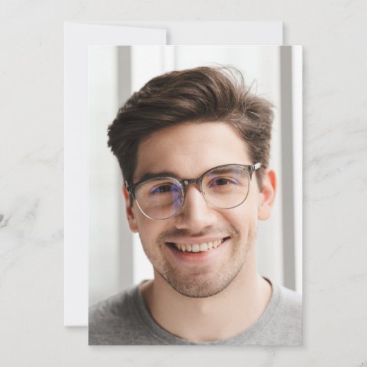 Foto Vellum Achtergrond Afstuderen Aankondiging (Voorkant)