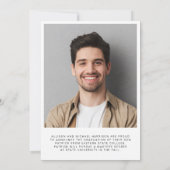 Foto Vellum Achtergrond Afstuderen Aankondiging (Achterkant)