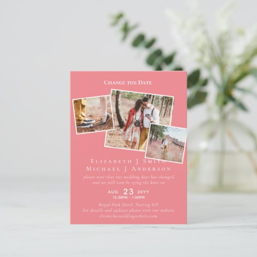 FOTO Verander de Datum plant om het even welke Geb Briefkaart (Staand voorkant)