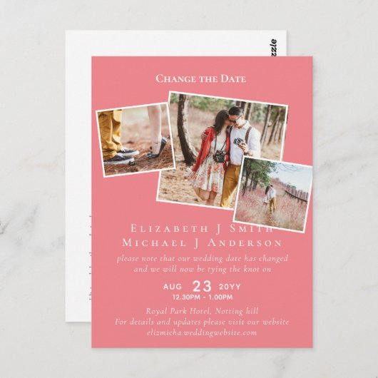 FOTO Verander de Datum plant om het even welke Geb Briefkaart (Voorkant / Achterkant)