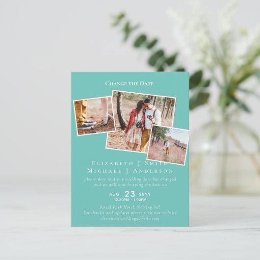 FOTO Verander de Datum plant om het even welke Geb Briefkaart (Staand voorkant)