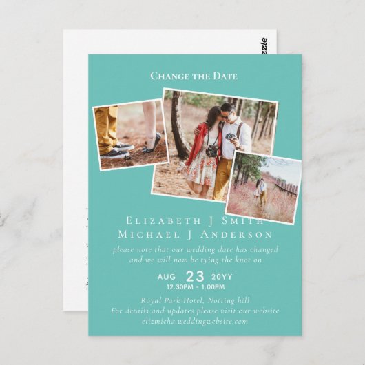 FOTO Verander de Datum plant om het even welke Geb Briefkaart (Voorkant / Achterkant)