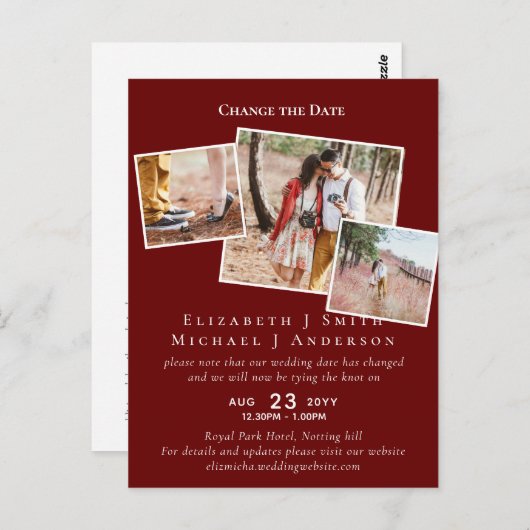 FOTO Verander de Datum plant om het even welke Geb Briefkaart (Voorkant / Achterkant)