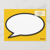 Foto Verandering van Datum Leuk Modern Comic Briefkaart (Achterkant)