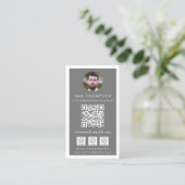 Foto Verbind met ons Social Media QR Code Logo Visitekaartje (Staand voorkant)