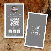 Foto Verbind met ons Social Media QR Code Logo Visitekaartje