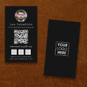 Foto Verbind met ons Social Media QR Code Logo Visitekaartje