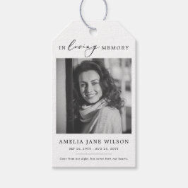 Foto Vergeet mij niet Seed Packet Memorial begrafe Cadeaulabel