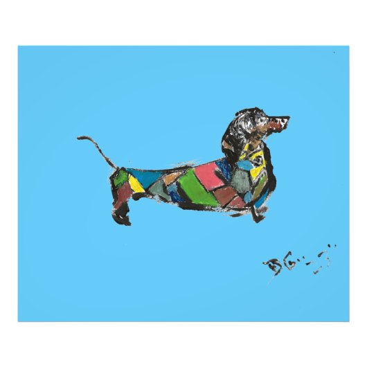 Foto Vergroting van Dachshund Afdruk (Voorkant)