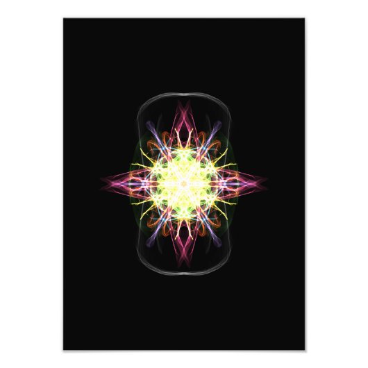 Foto Vergroting van een kleurrijk abstract ontwerp Foto Afdruk (Voorkant)