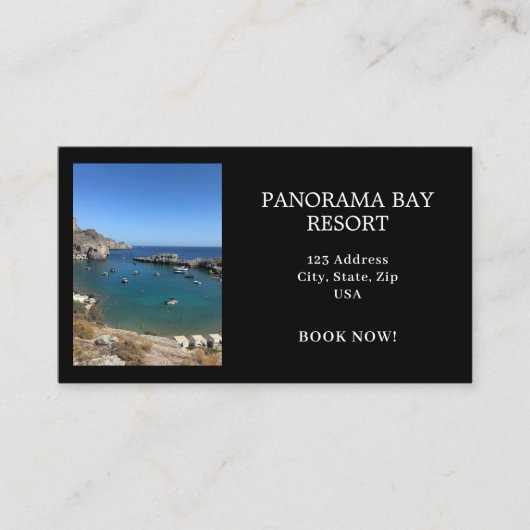 Foto verhuur reizen toerisme QR code Visitekaartje (Voorkant)