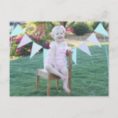 Foto Verjaardag Bedankt Card Briefkaart (Voorkant)