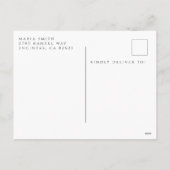 Foto Verjaardag Bedankt Post Kaart (Achterkant)