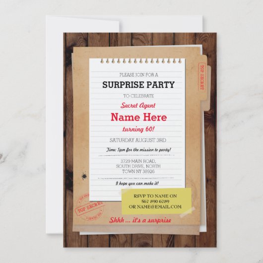 Foto Verjaardag Detective Top Secret Elke Leeftijd Kaart (Voorkant)