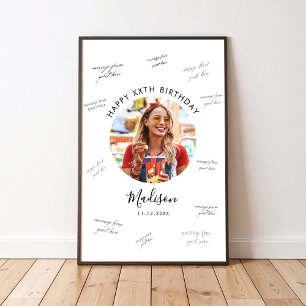 Foto Verjaardag Gast Handtekening Poster