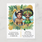 Foto Verjaardag Kleine Zwarte Fee Afrikaans Tropis (Voorkant)