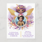 Foto Verjaardag Kleine Zwarte Fee Afrikaanse Paars (Voorkant)