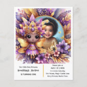 Foto Verjaardag Kleine Zwarte Fee Afrikaanse Paars (Voorkant)