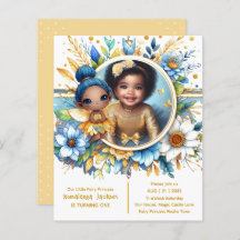 Foto Verjaardag Kleine Zwarte Fee Afrikaanse Prins