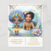 Foto Verjaardag Kleine Zwarte Fee Afrikaanse Prins (Voorkant)