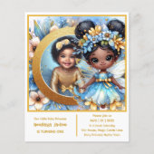 Foto Verjaardag Kleine Zwarte Fee Afrikaanse Prins (Voorkant)