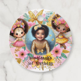 Foto Verjaardag Little Black Fairy Afrikaans Roze Bedankjes Labels