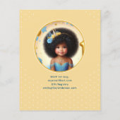 Foto Verjaardag Little Black Fairy Afrikaanse prin (Achterkant)