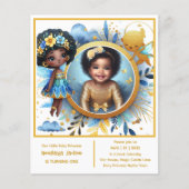 Foto Verjaardag Little Black Fairy Afrikaanse prin (Voorkant)