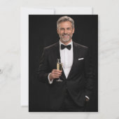Foto verjaardag man felicitaties kaart (Achterkant)