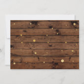 Foto Verjaardag  stijl Hout Uitnodigen 40e 60e Kaart (Achterkant)