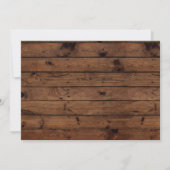 Foto Verjaardag  stijl Houten Uitnodigingen (Achterkant)