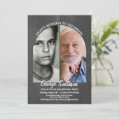 Foto Verjaardag  Style Chalk 2 afbeeldingen Mannen Kaart (Staand voorkant)