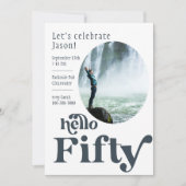 Foto Verjaardag Uitnodiging voor hem | 50 (Voorkant)