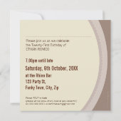 FOTO VERJAARDAG UITNODIGT :: circulaire 8SQ Kaart (Achterkant)