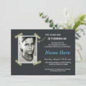Foto Verjaardag  Zwart Nodig Mannen 50e 60e uit Kaart (Staand voorkant)