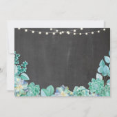 Foto Verjaardagsfeest 30e Krijt Succulenten 50 40e Kaart (Achterkant)